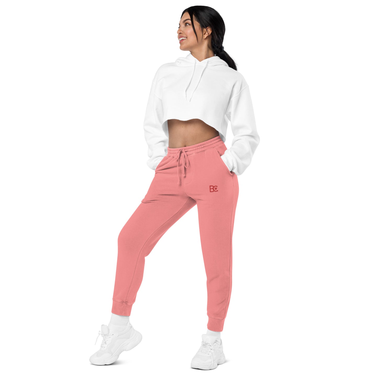 BC Guava Embroidered Unisex Pigment-dyed Joggers